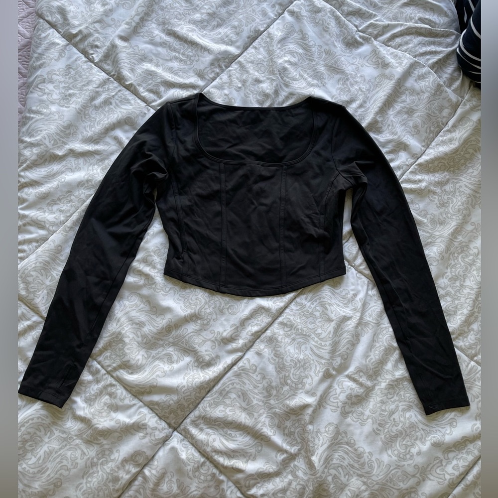 HALARA corset long sleeve top